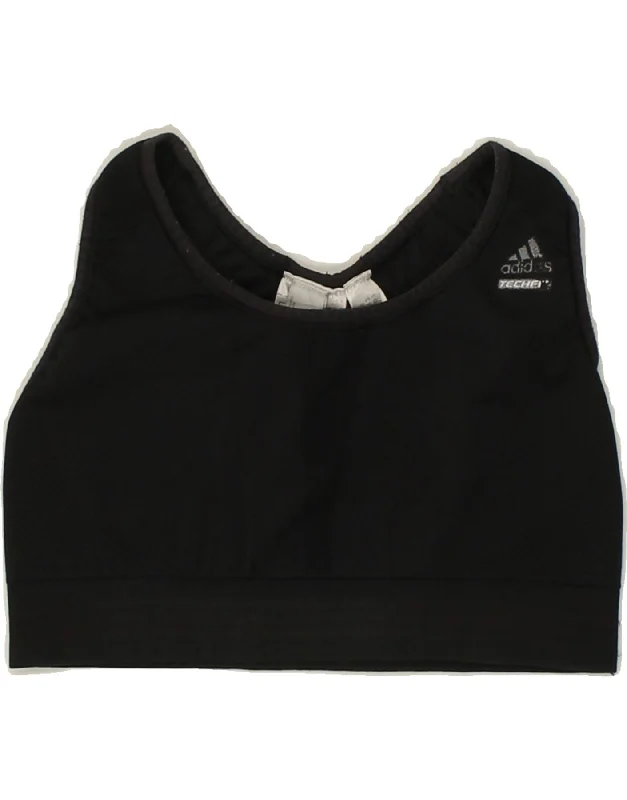 ADIDAS Womens Climacool Sport Bra Top UK 8 Small Black Polyester