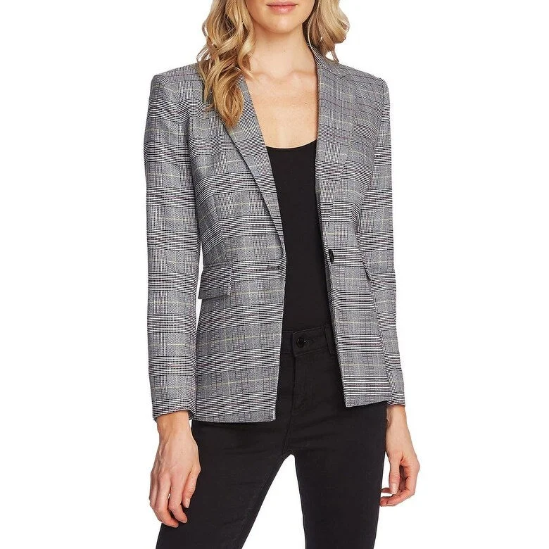 Vince Camuto Women's Glen Plaid Suit Separate Blazer Gray Size 10