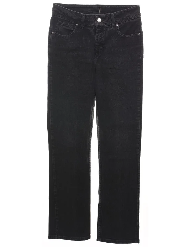 Black Straight Fit Lee Jeans - W30 L31