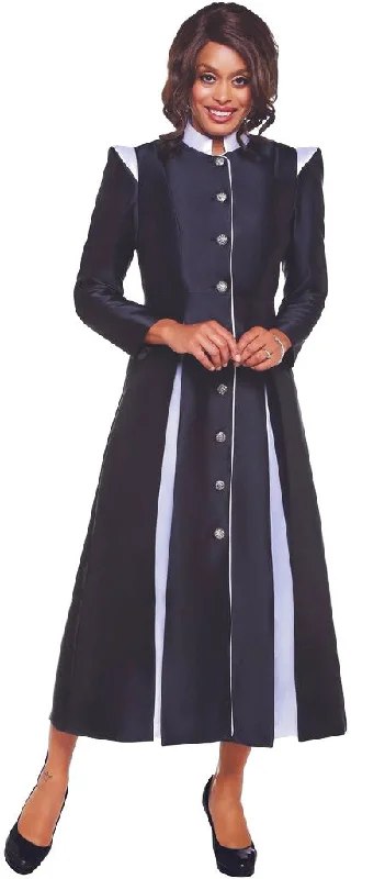 Women Church Robe RR9131-Black/White