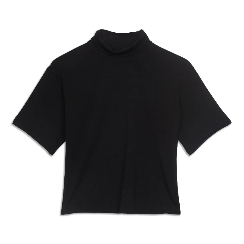 Relaxed-Fit -Blend Turtleneck T-Shirt - Resale