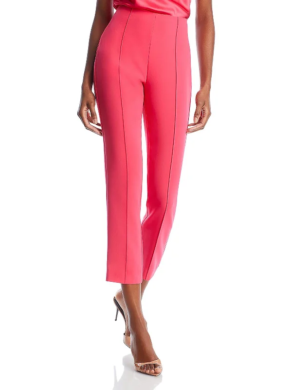 Womens High Rise Cropped Cropped Pants