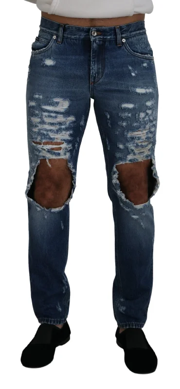 Dolce & Gabbana Chic Tatte  Pants for the Modern Men's Man