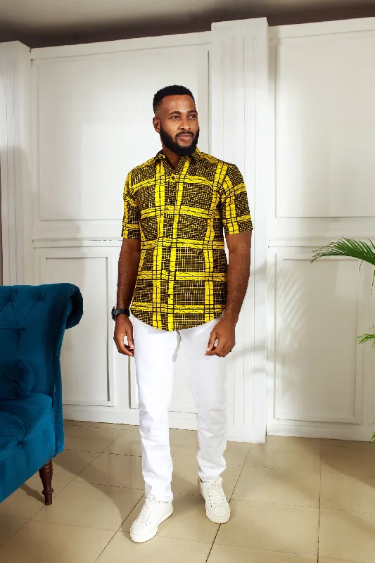 African Print Abidemi Short Sleeve Shirt