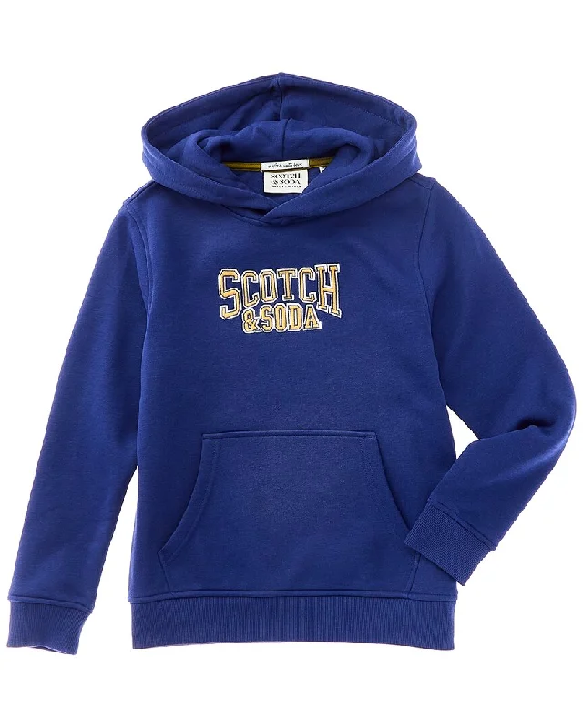 Scotch & Soda Graphic Fleece Pullover Hoodie