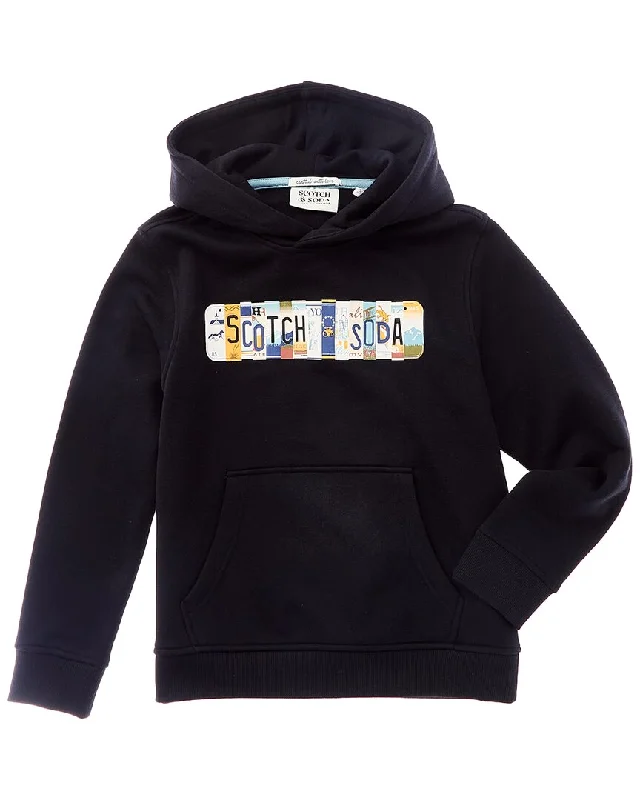 Scotch & Soda Graphic Fleece Pullover Hoodie